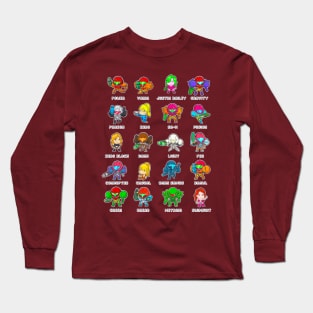 The Many Suits of Samus Long Sleeve T-Shirt